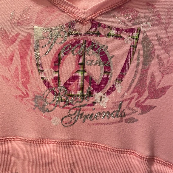 Justice Cropped Hoodie with attached undershirt - Picture 2 of 10